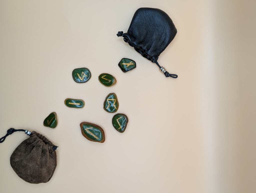 dice and rune bag collection runes