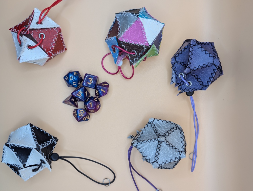 dice and rune bag collection triangle