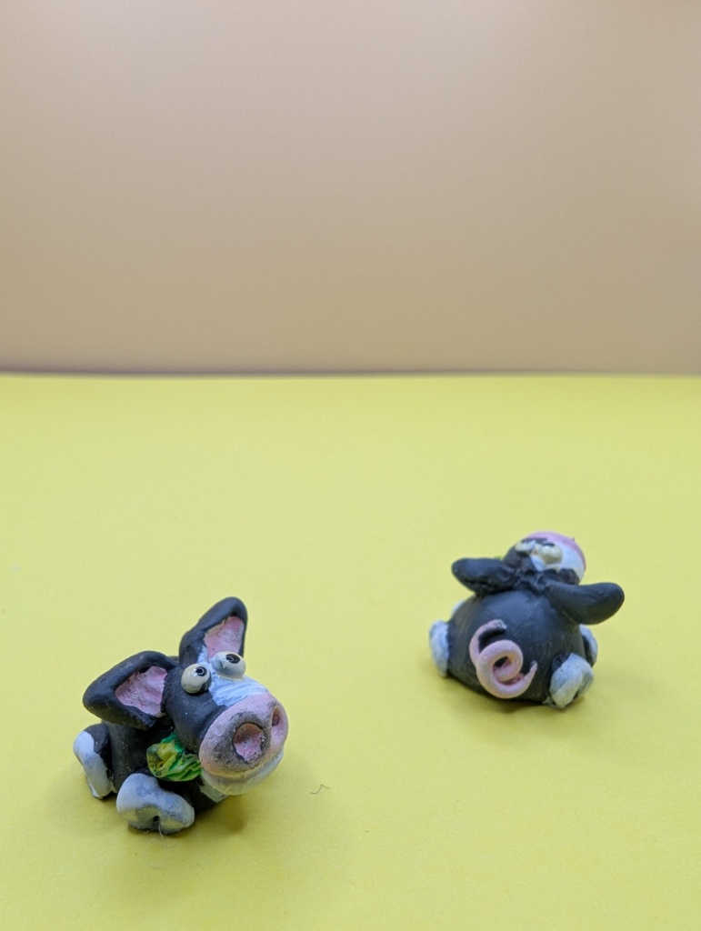 farmyard collection pig grey