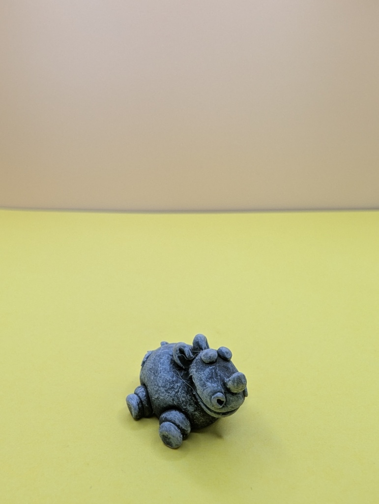 stone animal collection hippo